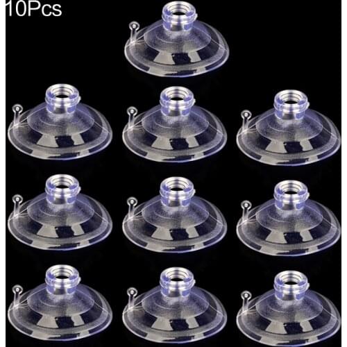 10Pcs 4CM Clear Sucker Suction Cups Button Mushroom Head Suckers Cup Transparent Suckers Wedding Supply