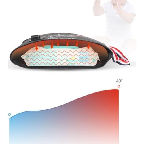 Car USB Baby Wipes Heater Heating Wet Towel Dispenser Warm Wet Tissue Paper Case D7YD