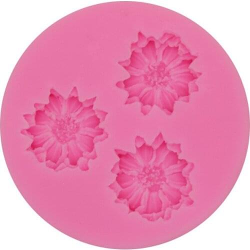 Sunflower Flower Candle Moulds Handmade Soap Mold Cake Decorating Tools DIY Fondant Cookies Silicone Mold Dropship
