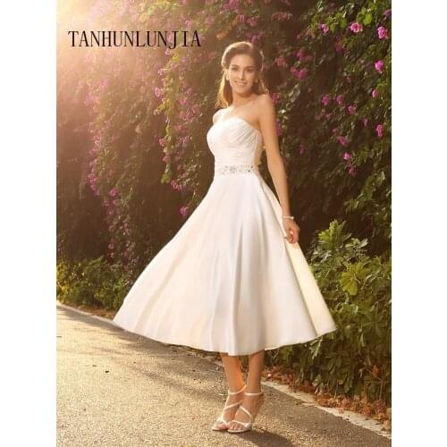 Женские платья ниже колена TANHUNLUNJIA China At AliExpress