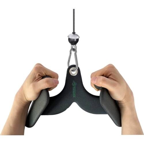 Fitness Pulley Machine Press Down Grips Attachment For Home Gym Lat Pull T-bar V-bar Biceps Triceps Back Training Rowing Handles