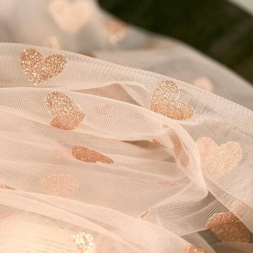 Bright Pink Gauze Mesh Fabric For Wedding Dress Baby Girl Skirt Material