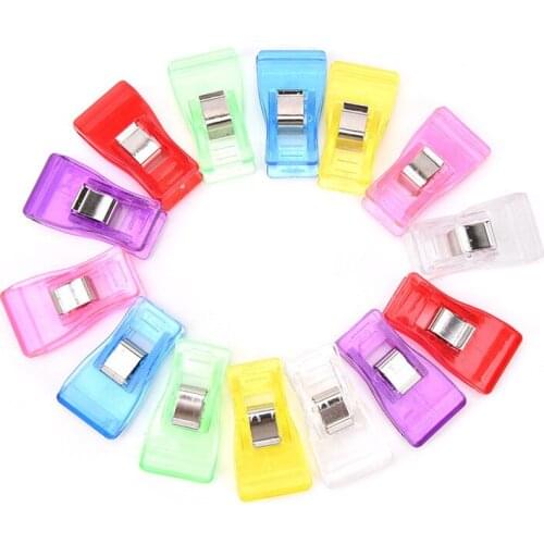 1000pcs/lot Plastic Strong Clip For Craft Fabric Diy Handmade Accessories Patchwork Tools Quilt Clip 3.3cmx1.8cm