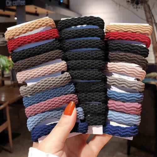 20/10PCS Women Girls Elastic Hair Bands Ponytail Holder Hair Ties Headband Rubber Band Chic Scrunchie Hair Accessories Ornaments