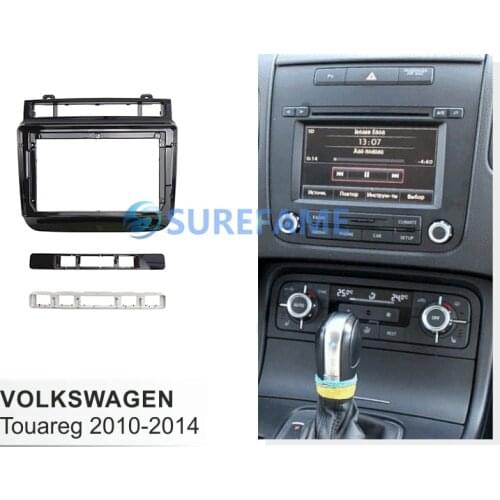 9 inch Car Fascia Radio Panel for VOLKSWAGEN VW Touareg 2010-2014 Dash Kit Install Facia Console Bezel Plate 9inch Trim Cover