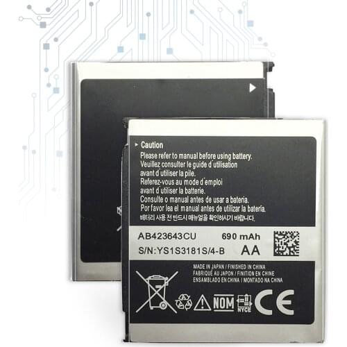 AB423643CU (AB423643CC AB423643CE) Battery for samsung X828 D830 D838 E840 F589 F639 U100 U308 U600 X820 with Track Code