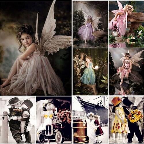 5D DIY diamond embroidery Princess Angle Kids Cross stitch Diamond painting Rhinestone Mosaic Picture Home Decor Gift