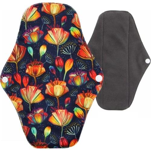 Free Shipping Washable Healthy Aunt Towel Pad, Bamboo Charcoal Sanitary Pad, Reusable Waterproof Mummy Pads For Women 18*25CM