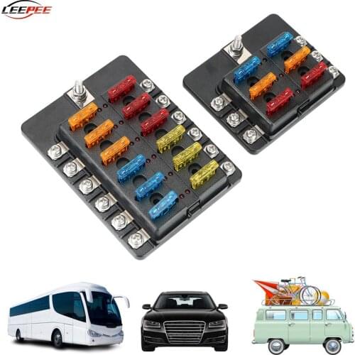 32V 100A Blade Fuse Box Circuit Overload Protection LED Light Indicator Accessories For Car Trailer Truck Caravan Boat Marine