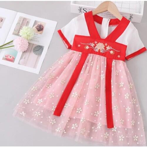Kids girls summer wedding dresses kids girls fashion tulle princess party dress for girls toddler birthdays clothes