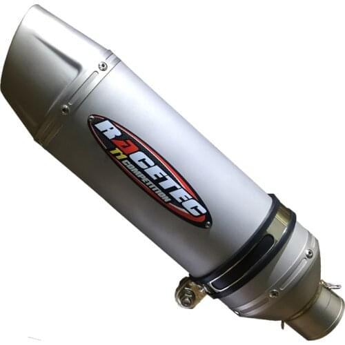 Φ51mm inlet Silencer 280mm-320mm Stainless steel Muffler Pipe Motorcycle Exhaust