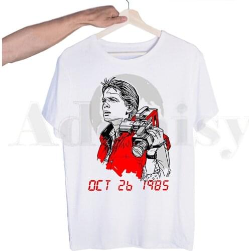 Back To The Future Graphic Retour Vers Le Futur Tshirts Men Fashion Summer T-shirts Tshirt Top Tees Streetwear Harajuku Funny