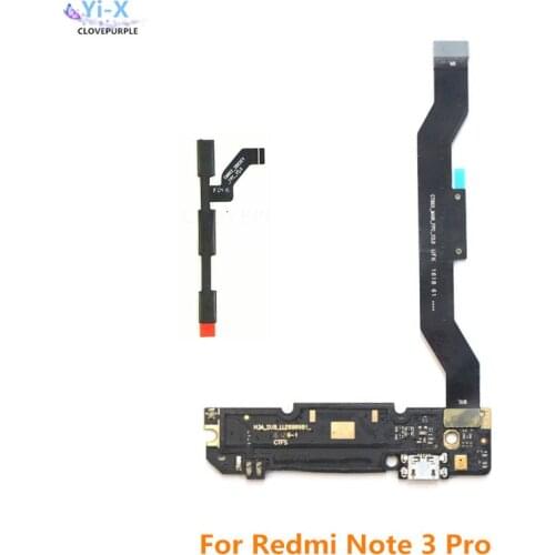 For xiaomi Redmi Note 3 Pro Power Volume & USB Charging Dock Charging Board Flex Cable & MotherBoard Mainboard Flex Cable