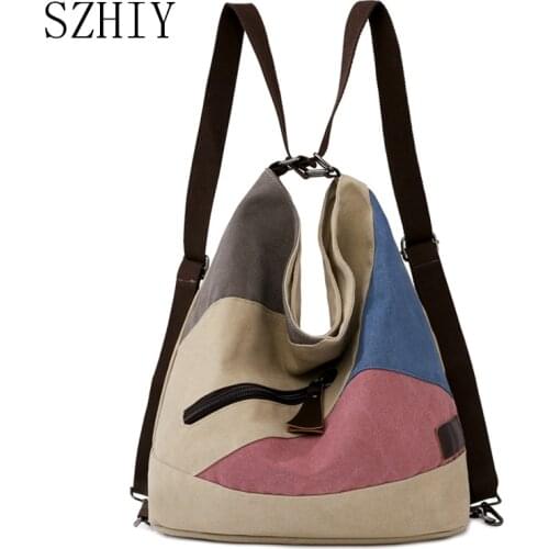 Canvas Bag for Women Backpack Large Capacity Tote Luxury School Mochila Tela Escolar Feminina Viaje Mujer Casual Designer Soft