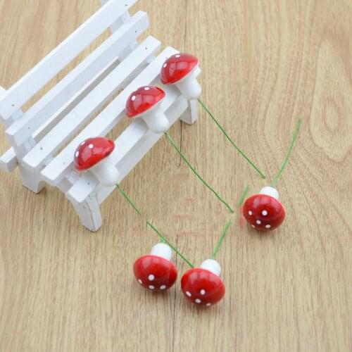 Artificial flowers Hot scenic animation clips Super Meng wisdom grass mushroom sprouts hairpin hairpin small stall selling Meng