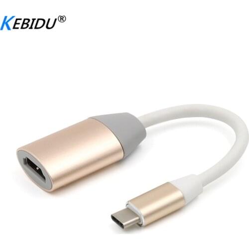 Kebidu 4K USB Type C to HDMI adapter male to female video converter adapter for PC computer TV display phone converter