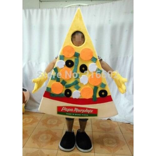 Cosplay costumes cute pizza Mascot Costume Fancy Dress Halloween party costume with free shiping