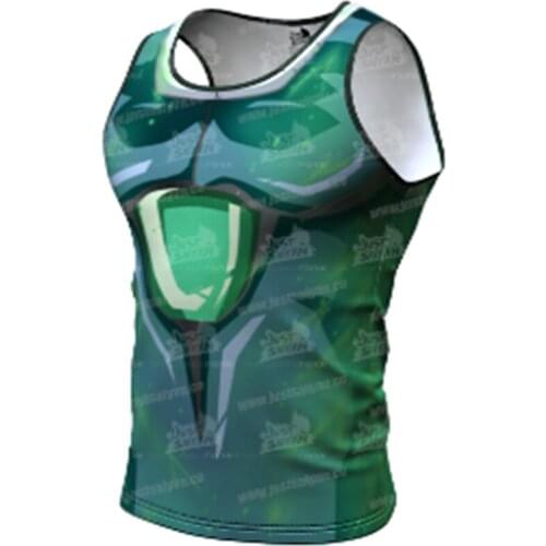 2021 Men Summer New Tank Tops 3D Print Anime Sleeveless Vest Fashion Slim Fitness Tops Bodybuilding shirt