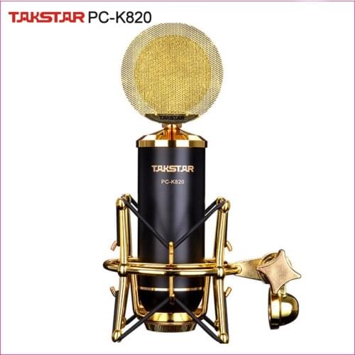 Takstar PC-K820/PC K820 Professional gold-plated microphone For Professional recording studios stage performances Instruments