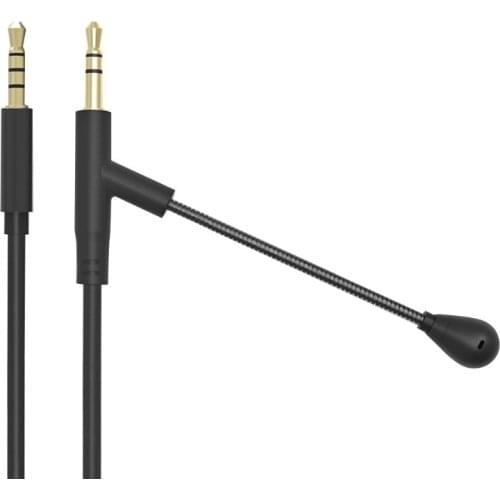 1.35M Boom Microphone Cable Mic For 3.5mm Headphone With Condenser Mic For Phone PC