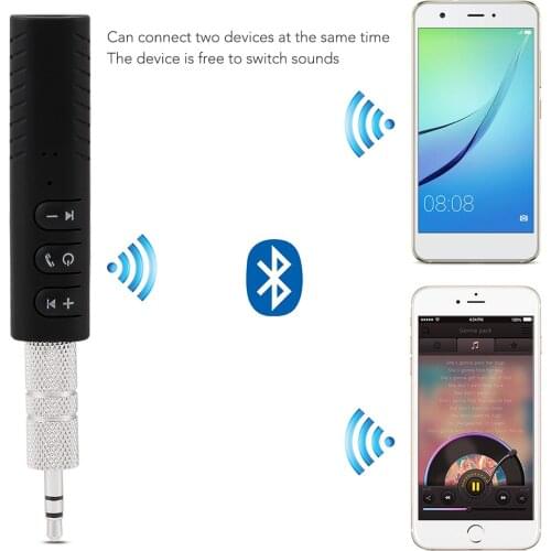 Mini 3.5mm Jack Bluetooth Car Kit Handsfree Music Audio Receiver Adapter Auto Bluetooth AUX for Speaker Headphone Car Accessorie