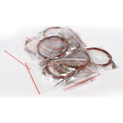 Guitars Accessories Stringed Instruments Guitar Parts Set of 18 Replacement Steel Rainbow Colour Folk Acoustic Guitar Strings