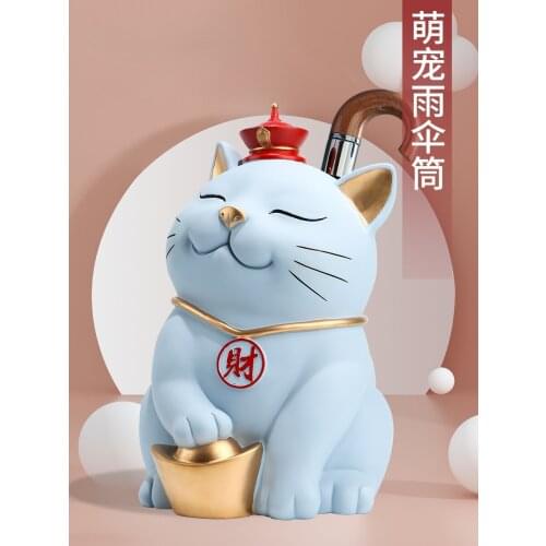 Plutus Cat Ground Is Placed Milk Tea Shop Sushi Door Greeter Door Greeter Furnishing Articles Resin Embellishments Of pet