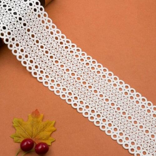 New 10cm wide water soluble barcode lace African lace fabric Garment accessories milk silk embroidery lace lace trim