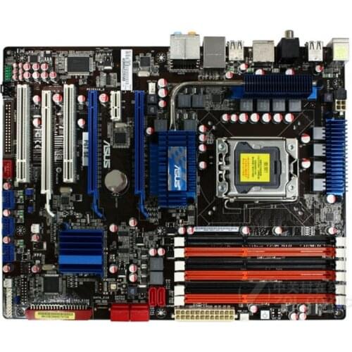 Original used Desktop motherboard for ASUS P6T SE DDR3 LGA 1366 24GB USB2.0 X58 Desktop Motherboard