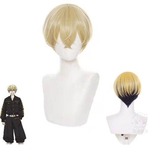 Tokyo Revengers Chifuyu Matsuno Short Wig Cosplay Costume Heat Resistant Synthetic Hair Men Women Carnival Party Wigs
