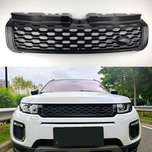 For Land Rover Range Rover Evoque 2012-2018 Front Bumper ABS Grille Grill Gloss Black Limited Edition