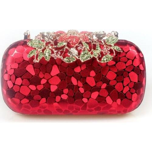 XIYUAN Rhinestone Evening Bag High Quality Crystal Women Clutch Bags Bride Wedding Purse Day Clutches Small Female Shoulder Bag