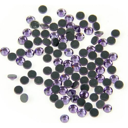High Quality!Violet 100Gross ss20 Flatback Crystal Stones Resin Round Hot Fix Rhinestone Hotfix Strass Rhinestone For Clothes