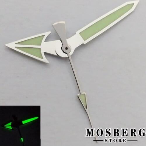 Green Luminous Watches Accessories Pointer Watch Hands Fit NH35 NH36 4R35 4R36 7S26 Automatic Movement