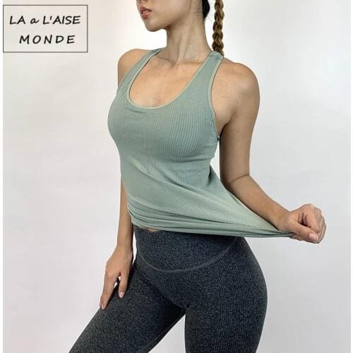 Women Sleeveless Running Shirts Sexy Exposed Navel Yoga T-shirts Solid Sports Shirts Quick Dry Fitness Gym Sports Tops For Women