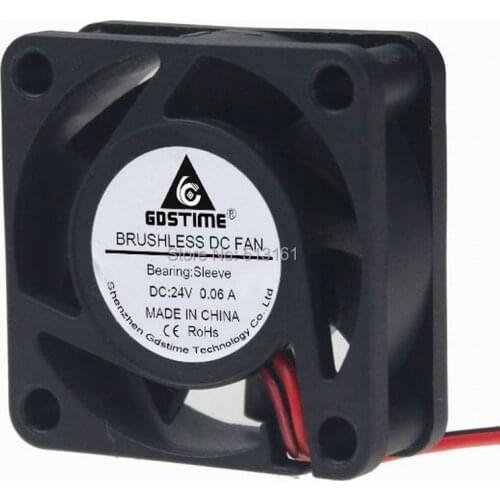 20 Pcs Gdstime 24V 40MM 2Pin 4CM 40x40x15mm 4015 Mini Brushless DC Cooling Cooler Fan