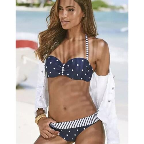 2020 Sexy Bikini Set Bandage Swimsuit Women Brazilian Swimwear Female Halter Top Bathing Suit Push up Swimming Suit Beachwear