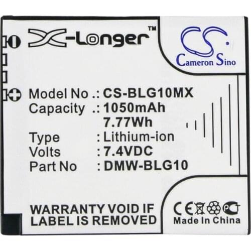 Cameron Sino 1050mAh battery for LEICA D-Lux Type 109 BP-DC15 for PANASONIC Lumix DMC-GF3 GF3C GF3K GF3W GF5 ZS60