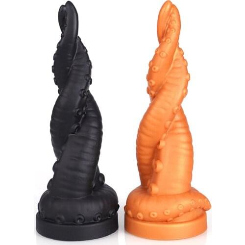 Anal Dildo Spiral Octopus Tentacle Anal Butt Plug Big Penis for Women Man Stimulator Lesbian Long Huge Dildo Dick Adult Sex Toys