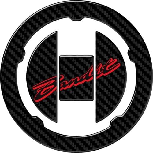 Tank Cap Cover Pad sticker Motorcycle Fuel Gas Cap Protector Decals Case for Suzuki Bandit 1250S 2007 2008 2009 3D Carbon-look
