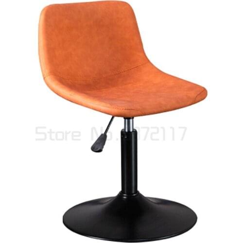 Bar chair lifting and rotating simple back bar stool light luxury home fashion bar chair iron high chair