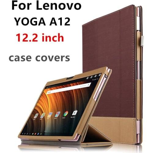 Case For Lenovo YOGA A12 Protective Smart cover Leather Protector Tablet PC For YOGA A12 PU Sleeve 12.2 inch Cases Covers Holste