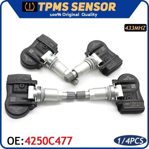 4250C477 TPMS Tire Pressure Monitor Sensor For Mitsubishi ASX L200 Lancer Outlander Spacestar Peugeot ION Fiat Fullback