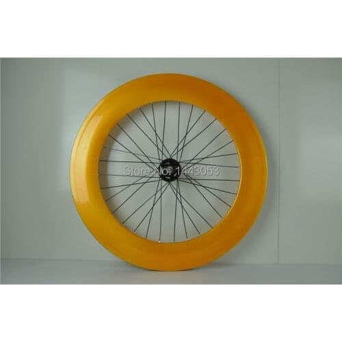 DIY carbon clincher wheels rear wheel Fixed Gear 88mm clincher paint finish glossy free shipping