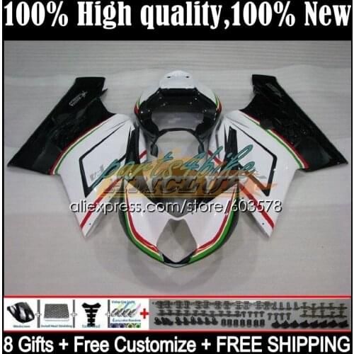 Body For MV Agusta F4 R312 750S 1000 R 750 1000CC Kit 51CL.25 1000R 312 1078 1+1 2005 2006 MA MV F4 05 06 Fairings white green