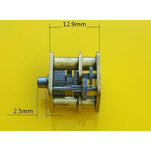 Mini 5-Level Precision 050 Motor Metal Gearbox Speed Reduction Head High Precision Quiet Reduction Ratio 398:1 DIY Gear Motor