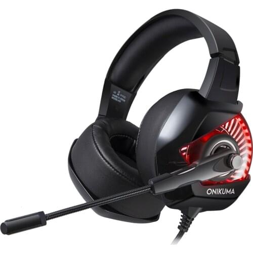 ONIKUMA K6 Gaming Headset With Microphone Casque PC Gamer Bass Stereo Headphones For PS4 Gamepad New Xbox Laptop Computer