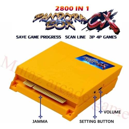 Pandora Box CX 2800 in 1 Arcade jamma board CRT CGA VGA HD For arcade machine cabinet High score record scan line 3D tekken