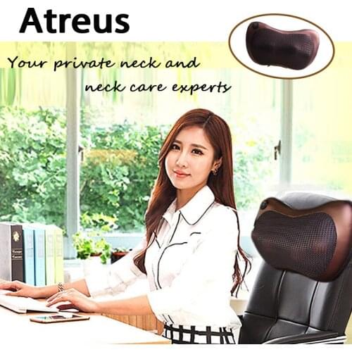 Atreus Car Styling 1pcs Protect Neck4/8 balls Massage Pillows For Audi A3 A4 B6 B8 B7 B5 A6 C5 C6 Q5 A5 Q7 TT A1 S3 S4 S5 S6 S8