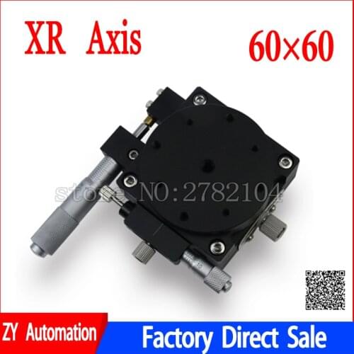 XR Axis 60mm Stage Parallel Movement and Rotating Platform optical Manual displacement Sliding Table XR60-R